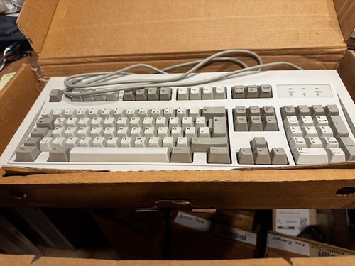 Ibm retro keyboard mit dem - keyboard,